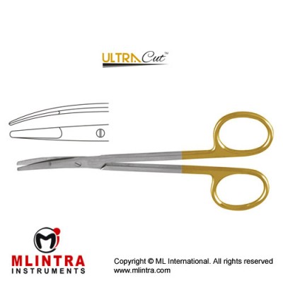 UltraCut™ TC Ragnell Dissecting Scissor Curved Stainless Steel, 12.5 cm - 5"